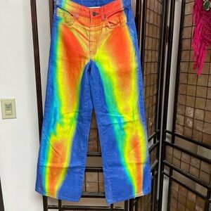 Jayden London X Sydney. Colorful Flare Women's Jeans